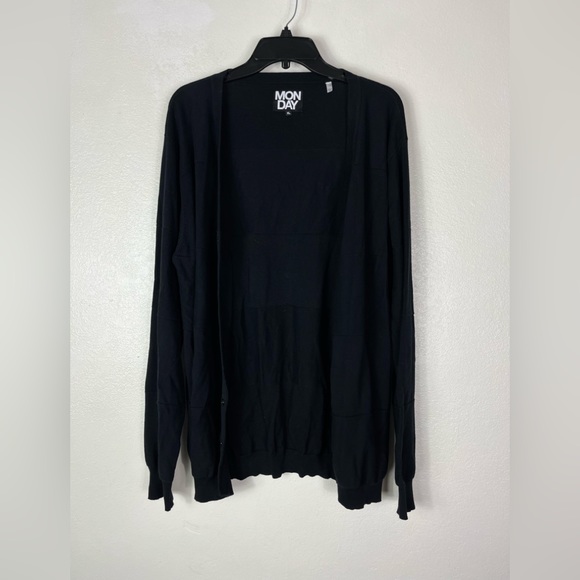 Cheap Monday Black Curt Cardigan Extra Large - Picture 3 of 7